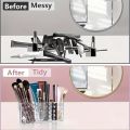 Cosmetic Makeup Organizer Transparent Acrylic Lipstick Holder Display Stand Nail Polish Eyebrow Pencil Storage Box Toothbrush Holder Stationary Holder. 