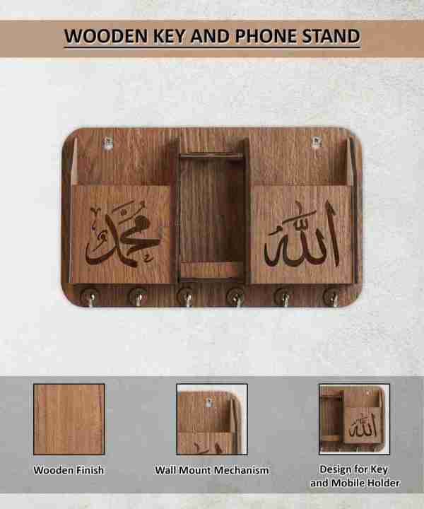 LifeStyle%20Glory%20Allah%20Muhammad%20%20Multipurpose%20Wooden%20Wall%20Hanger%20%7C%20Mobile%20Charging%20Stand%20%7C%20Keys%20Hanging%20Hooks%20%7C%20Wall%20Hanging%20Stand%20For%20Keys%20%7C%20Key%20Hanger%20on%20Wall%20%7C%20Wall%20Mounted%20Key%20Holder%20I%20Decorating%20Items%20I%20Decorating%20Items%20For%20Home%20I%20Decoration%20-%20Image%204