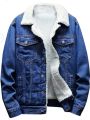 New Jeans jacket Sherpa Denim Jacket with White Fur. 