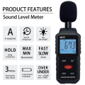 JAERBEE Digital Sound Level Meter,Sound Meter For Classroom Home Street,30-130DBA DB Meter to Measure Noise,Noise Decibel Reader. 