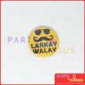 Larky Wale Badge With Mustache & Glasses Logo Set In a Beautiful Larkay Walay Yellow & Black Color Badges Perfect For Wedding Ceremony Mehndi, Barat, Valima. 