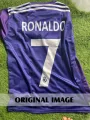 Ronaldo Jersey #7 Real Madrid 2016-2017 Cristiano Purple Shirt Away Home. 