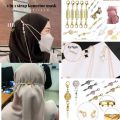 【Hot Sale】 Magnetic mask extender chain hijab 2 in 1 extender chain hijab mask extender chain magnet Tali Mask mask extender mask chain Mask Hanging Rope \ mask lanyard \ holder. 