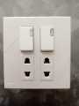 ECM Branded Royal white Metal series china fitting switch board. 