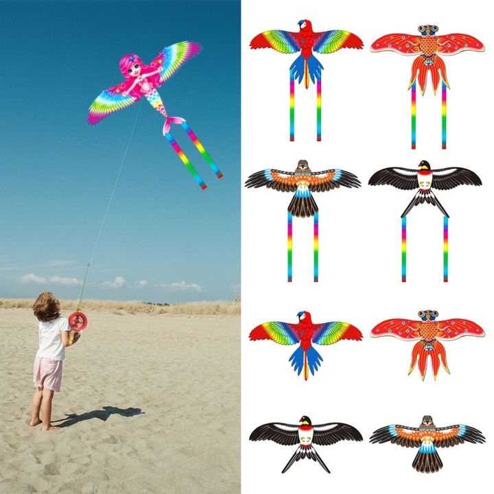 Outdoor Plastic Dynamic Kites Cartoon Lightweight Long Tail Kites Easy ...