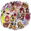 10 Pcs/Pack Horror Series Rock Punk Graffiti Sexy Waterproof Stickers for Guitar,Laptop,Skateboard,Phone,Car,Bike. 