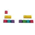 OEM Profile PBT RGBY CMYK Modifiers 10 Keys Laser Engraved Keycaps Mac Keycaps For Cherry MX Mechanical Keyboard. 