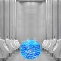 10 Pack Urinal Screens Deodorizer, Urinal Cake Long Bristle Anti-Splash and Anti-Clogging Lasting Odor Freshener(Blue). 
