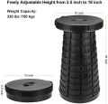 Portable Retractable Folding Stool, Telescoping Minimax Stool Seat Lightweight for Camping Fishing Hiking Indoor and Outdoor Travel. 