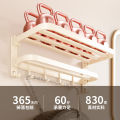 Cream style towel rack without punching space aluminum bathroom towel rack bathroom pendant set bathroom toilet. 
