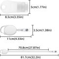 Pcs Portable Hand Sanitizer Dispenser Travel Bottles 1.3OZ Empty Bottles For Toiletries With Stretchable Lanyard, Leak Proof, Squeezable 4. 