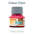 Colour Chem fabric paints for silk organza - 30 ml available in different fabric colours. 