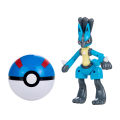 Pokemon Ball Figures Pokeball Genuine Original Deformation Toy Pikachu Charizard Eevee Mewtwo Lucario Pocket Monster Model Gifts. 