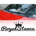 Royal Stance Sticker for Car Crown JDM Vinyl Reflective Front Windshield Window, Car Sticker. 