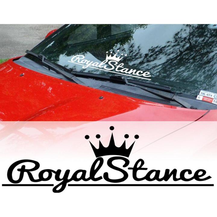 Royal Stance Sticker for Car Crown JDM Vinyl Reflective Front Windshield Window, Car Sticker