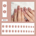 Menggh (with glue) 24pcs Artificial Nails, Hot-selling French False Nails. 