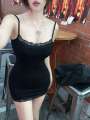 XXOO Dresses Gaun Perempuan Dewasa Casual For Women Pub Summer Women's Lace ing Suspender Dress Sexy Hip Short Skirt. 