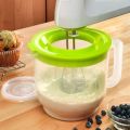 Measuring Jug 2200ml Plastic Beating Mixer Blender Batter Measuring Mug With Double-lid Plastic Measuring Jug Kitchen Baking Tools. 