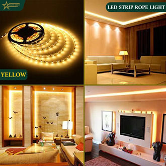 Celling Led Rope Golden LED Rope ceiling Strip Room Decoration Light, Flexible, easily ...
