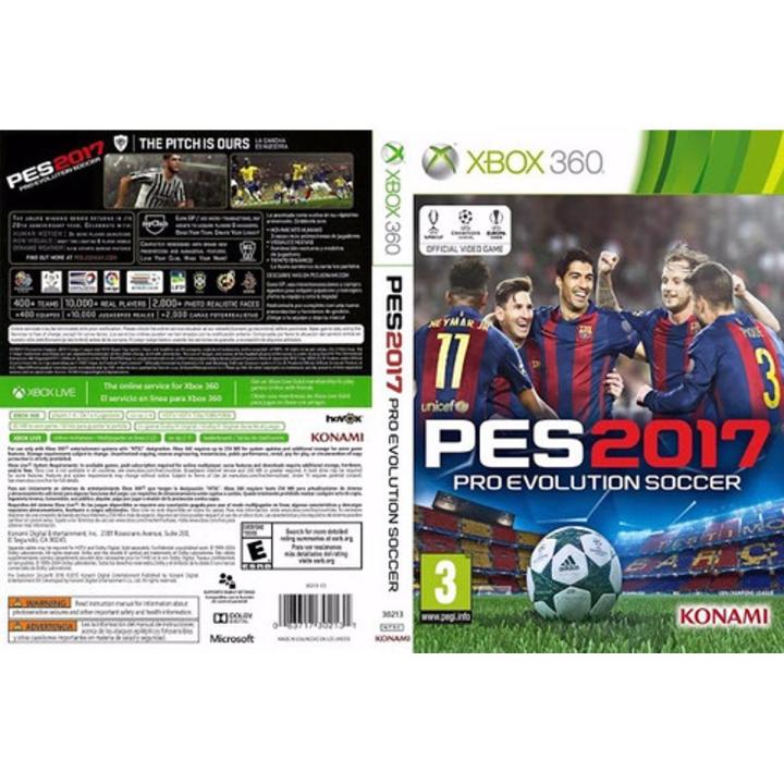 PES 2017 DVD for XBOX 360 JTAG Game Console