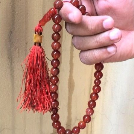 Original Agate / Aqeeq Stone Tasbeeh ( 33 Beads )