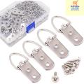 Pack Of 20 Picture Frame Hanger - D Rings Picture Hooks with Screws for Hanging Clock, Paintings, Artwork, Mirrors. 