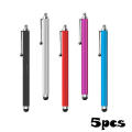 Soft Tip Stylus Pen Ergonomic Rubber Tip 5-Pack Touchscreens Pens Black Color Lightweight Stylus for Phones Ipad Iphone. 