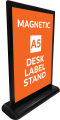 Double Sided Magnetic Menu Display Desktop Brochure Stand QR Code Stand Leaflet display A5 Size. 