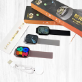 M101 Ultra Series 9 Smart Watch With Adjustable Steel Strap , Fitness Tracker 2.02" Touch Screen Fitness Watch with Heart Rate Sleep Monitor, Step Counter Smart Watch for Men Women Activity Trackers IP67 Waterproof Smart Watch for iOS Android. 