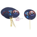Captain America Cupcake Topper - 2.5 Inch - Avengers Themed Party - Blue - Boys - Pack Of 10. 