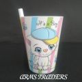 Sippy Cups 350 ml | Glass with pipe | Straw Glass| Cartoon Cups for boys and girls Straw Cup Water Glass Juice Cup With Straw For Kids Random Design. 