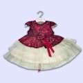 Imported Fancy Baby Frock with trouser For (6 - 18 months). 