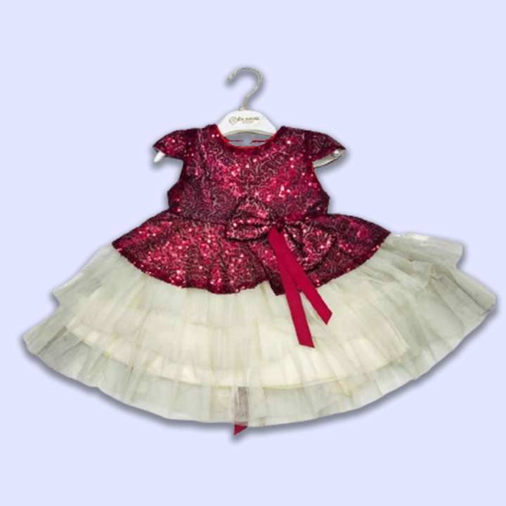 Imported Fancy Baby Frock with trouser For (6 - 18 months)