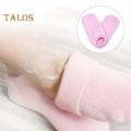 1 pair Silicone Elastic Moisturizing Foot Socks, Spa Massage Moisturizing Gel Socks for Dry Cracked Feet. 