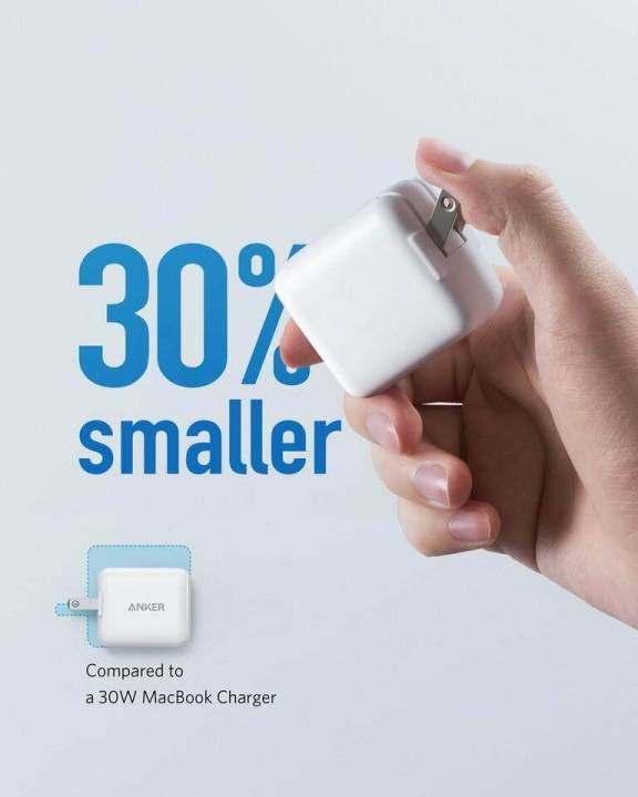 Anker%2030W%203.0%20USB-C%20Fast%20Charger%20Adapter%20PowerPort%20III%20Mini%20Compact%20Charger%20-%20Image%202