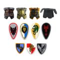 Medieval Castle Knight Equipment Building Blocks Arrow Horse Saddle Spear Crossbow Spartan Warrior Roman Bricks Toy. 