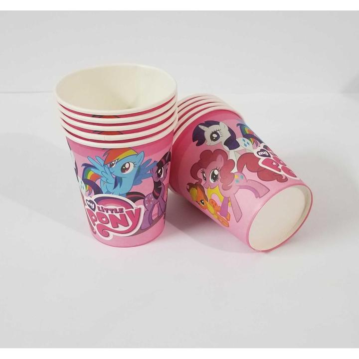 MY LITTLE PONY THEME CUPS ( PACK OF 10 PAPER CUPS )