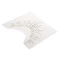 Iron on Rhinestone Patterns Decorative Applique Patch for Clothes DIY Green. 