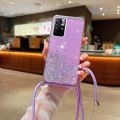 Glitter Bling Soft Phone Case Cover For Xiaomi Redmi Note 11 Pro 11T Poco M4 Pro Crossbody Sling Shoulder Strap Lanyard For Xiaomi 11 Lite 10T 9S K40. 