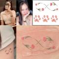 Freen Tattoo Sticker TV GAP The Series Freenbecky Tulip Rose Dog Paw Cute Stickers Fashion Additional Accessories. 