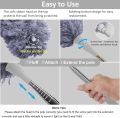 Microfiber Duster for Cleaning with Extension Pole, Extra Long 250cm , with Bendable Head, Extendable Duster for Cleaning High Ceiling Fan. 