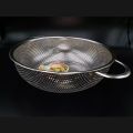 30cm Fruits Washer Bow Rice Washing Stainless Steel Kitchen Fruit Vegetable Rice Washing Baskets (3 Sizes Mentioned in variation) Drain Basin Basket Kitchen Fruit Vegetable Rice Washing Baskets ki. 