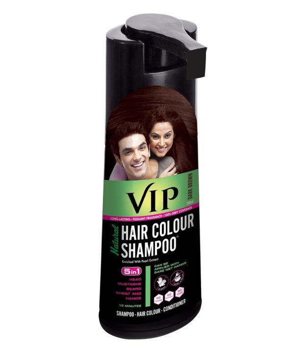VIP%20Hair%20Colour%20Shampoo%20Dark%20Brown%20Hair%20Color%20Shampoo,%20180ml%20For%20Women%20And%20Men%20-%20Dark%20Brown%20Hair%20In%2015%20Mins%20-%20Image%202