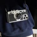 3D Retro Camera Case For iPhone 15 Pro Max 14 13 12 11 Pro Max X XR XS Max 8 Plus Lanyard Camera Shockproof Cover. 