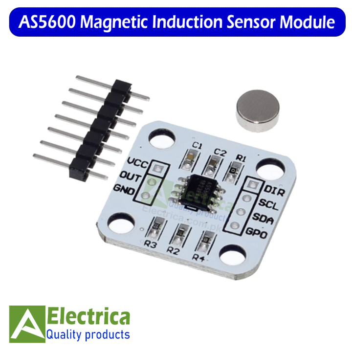 AS5600 magnetic encoder magnetic induction angle measurement sensor module 12bit high precision by Electrica
