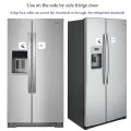 Refrigerator Lock, Mini Fridge Lock with Key for Adults, Lock for a Fridge, Cabinet Door(White 2Pack). 