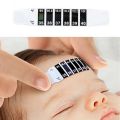 LCD Thermometer Strip ABS Reusable Flexible Head Fever Forehead Thermometer Color Change Home Test Temperature LCD Thermometer Strip ABS Reusable. 