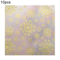 10Pcs/Set Wrapping Tissues Cartoon Pattern Recycled Paper Merry Christmas Snowflake Printed Packaging Paper for Gift. 