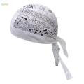 Cycling Pirate Hats Bandana Beanie Soft for Fishing White Dark Gray. 