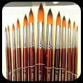 Round Bomega 13 Paint Brushes - Professional Brushes. 